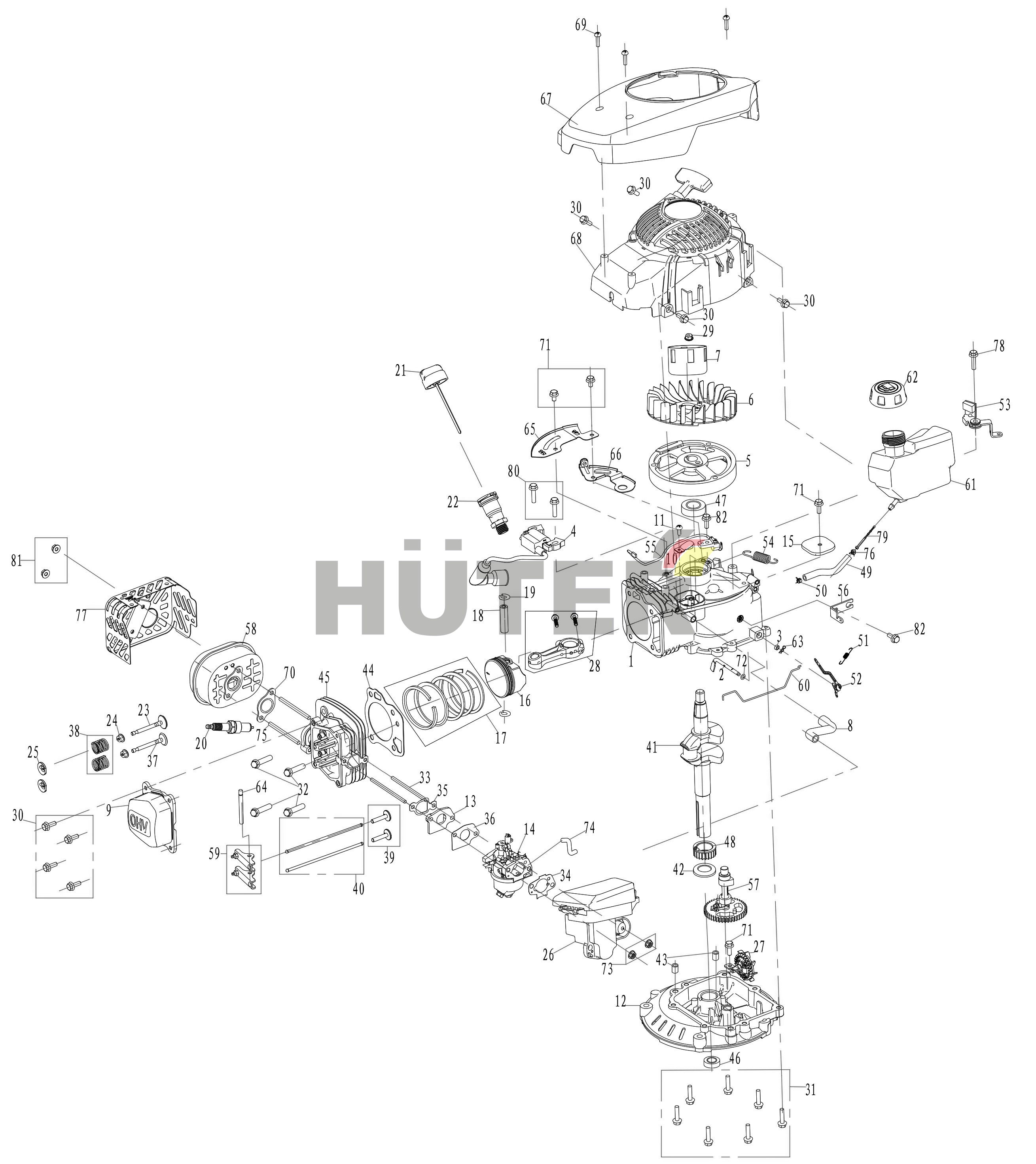 Двигатель (с DJP012) DJP 70/3/11