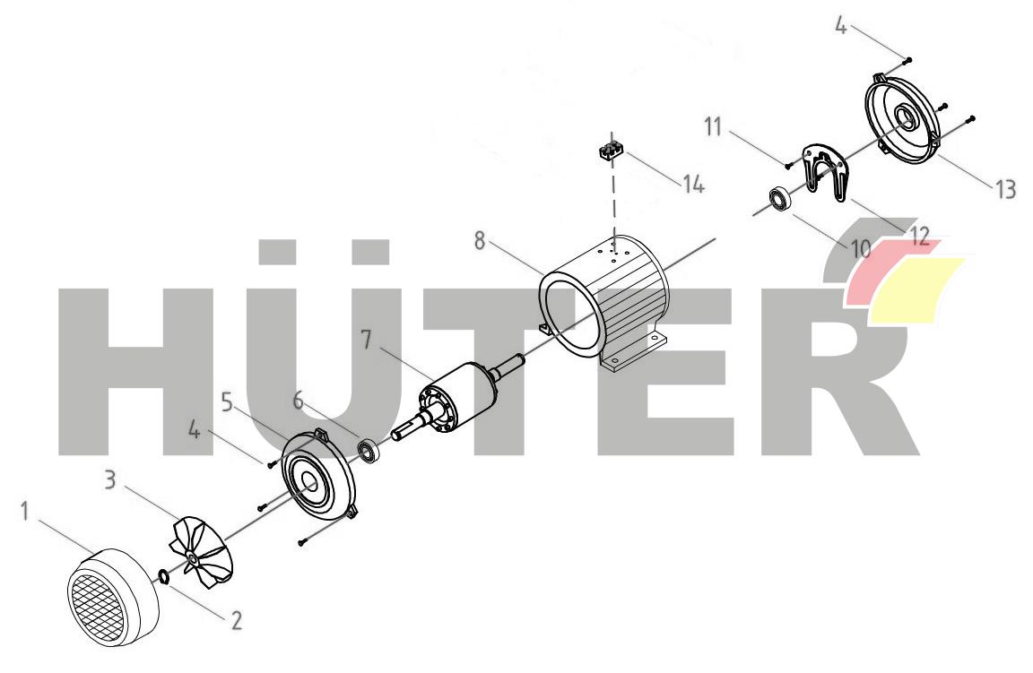 Электродвигатель JST 74/3/10