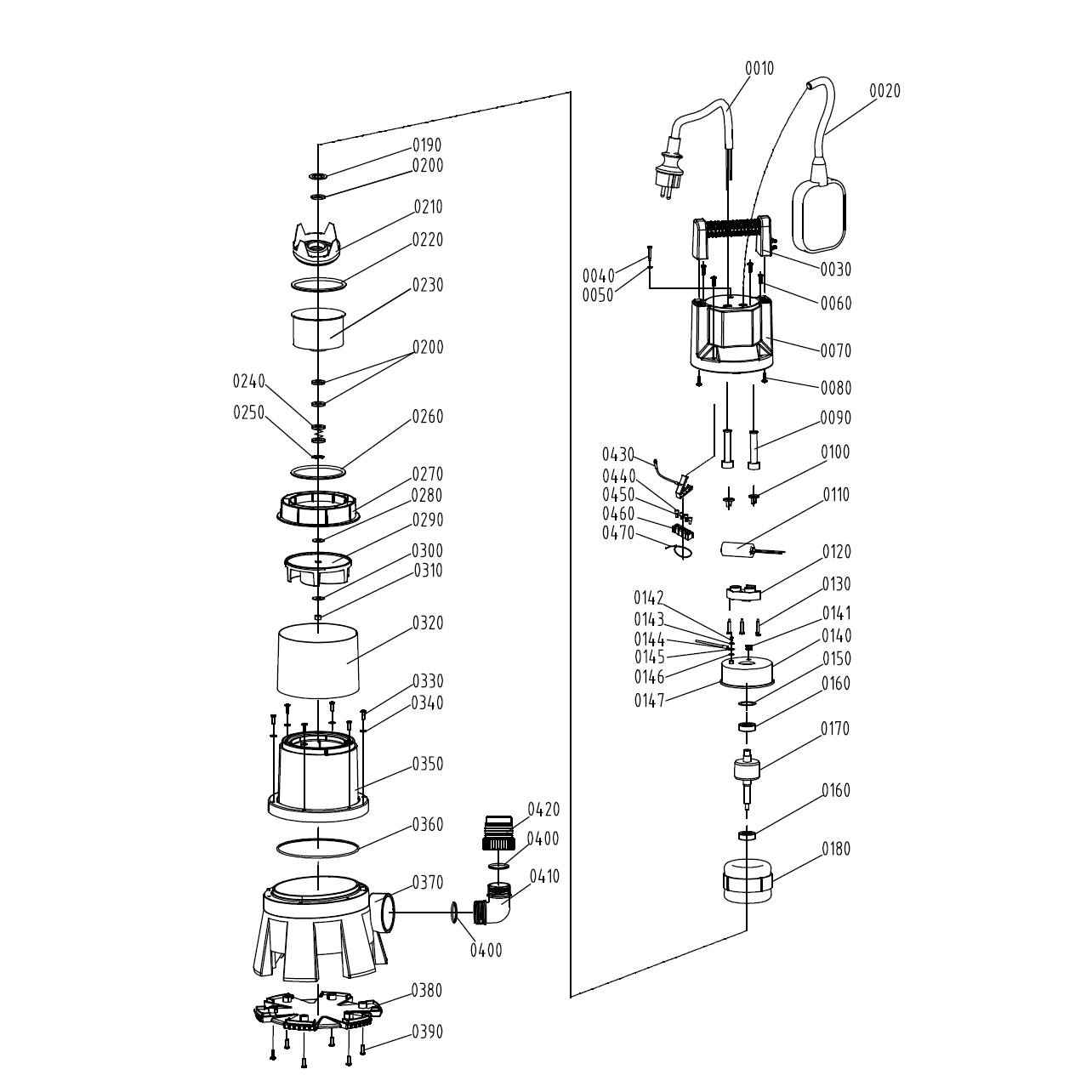 Насос дренажный НПГ-М3-1400-С