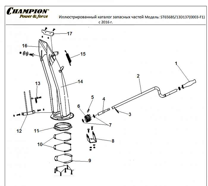 8 ВЫБРОС | СНЕГОУБОРЩИК CHAMPION ST656BS с Двигателем BRIGGS & STRATTON